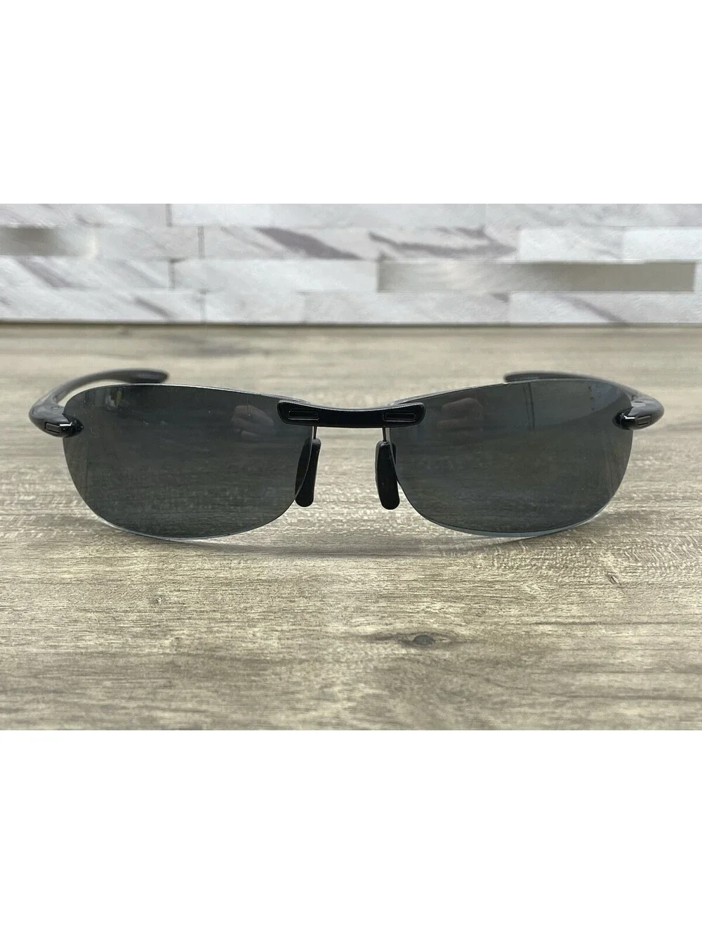 Maui Jim Sunglasses Makaha MJ905-02 Black Gloss Rimless 64[]17-130 *FRAMES ONLY